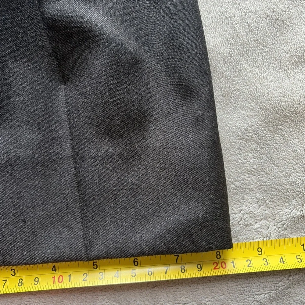 Brooks Brothers BrooksFlex Regent Fit Wool Dress Pants 40x30 Gray Reda Exclusive